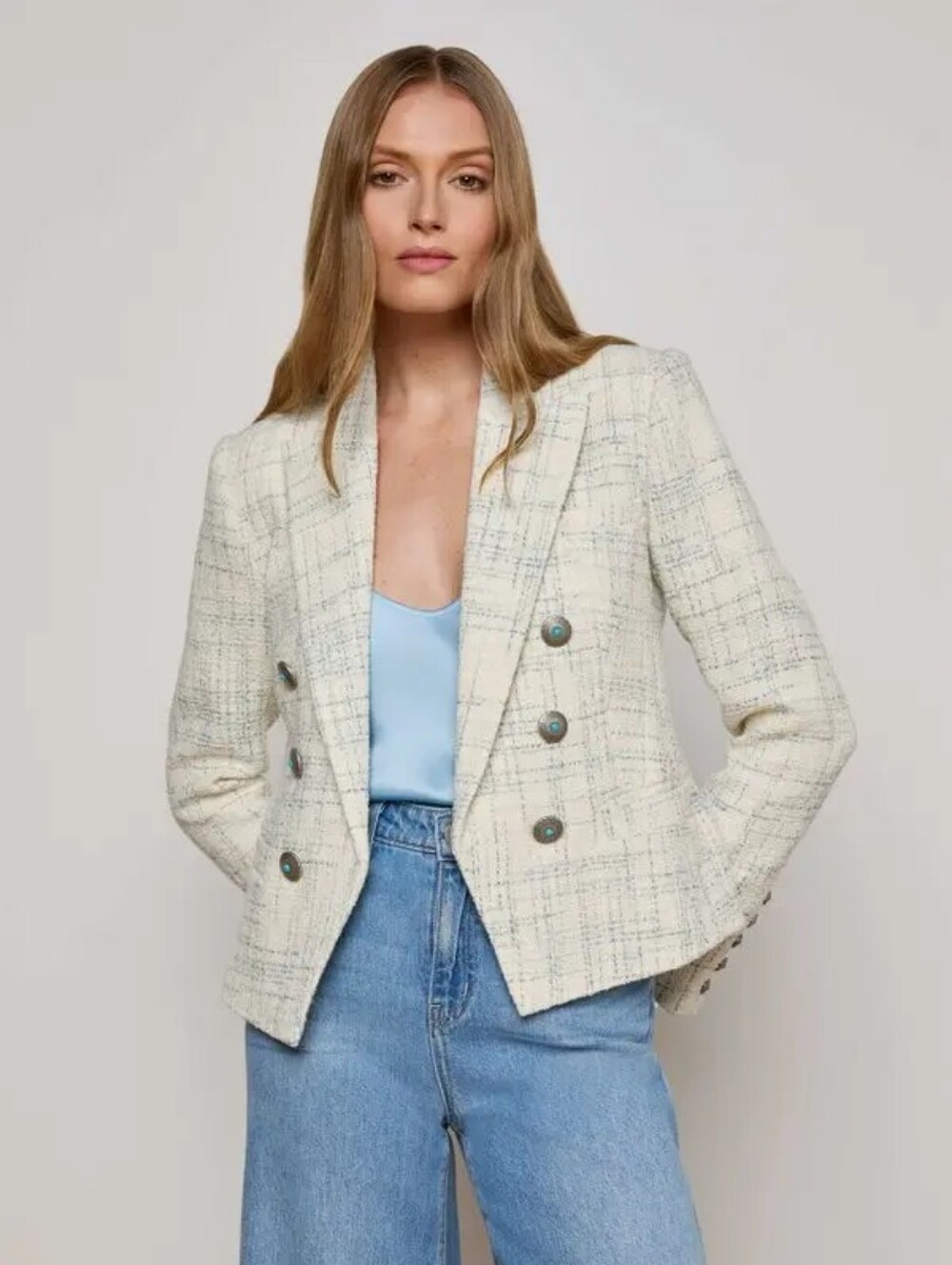 L'Agence brooke tweed blazer